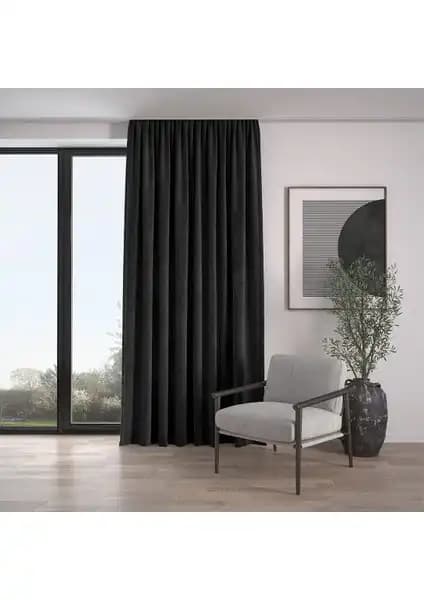 Demor Home Kadife Dokulu Ekstrafor Büzgülü Fon Perde ve Taç Saten Güneşlik Perde Karşılaştırması 1