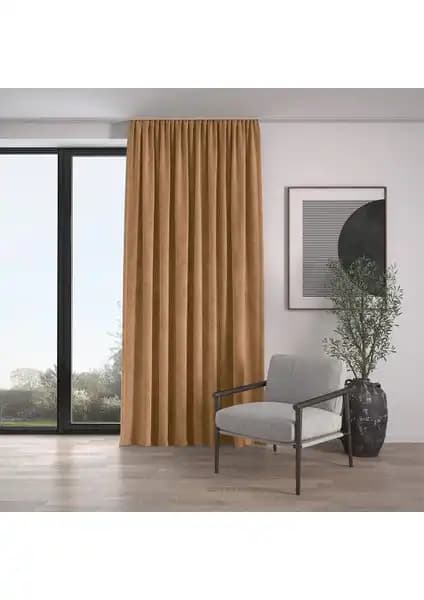 Demor Home Kadife Dokulu ve Erdoğanlar Koza Bej Fon Perde Karşılaştırması 1