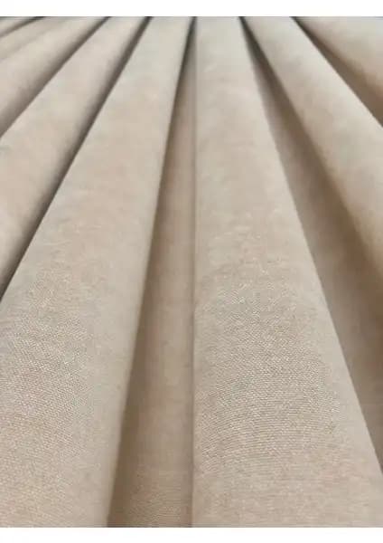 Demor Home Kadife Dokulu ve Erdoğanlar Koza Bej Fon Perde Karşılaştırması 2