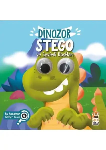 Dinazor Stego ve Sevimli Dostları Çocuk Kitabı: Eğitici ve Dayanıklı Renkli Hikaye