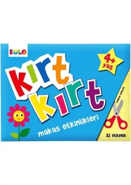 Eolo Yayıncılık Kırt Kırt Makas Etkinlikleri: Çocukların Motor ve Koordinasyon Becerilerini Geliştiren Eğitim Kitabı