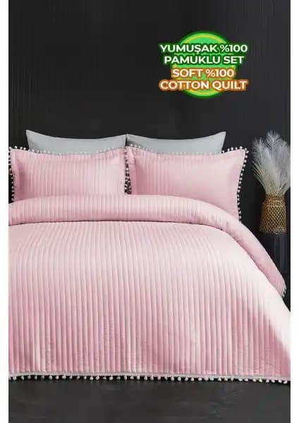 Evlen Home Collection Yatak Örtüleri Karşılaştırması: Kapitone Ponpon ve Mihrimah Dantelli Seti 1