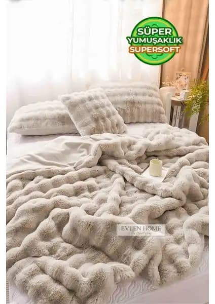Evlen Home Collection Yatak Örtüsü ve Kürk Yorgan Karşılaştırması 1