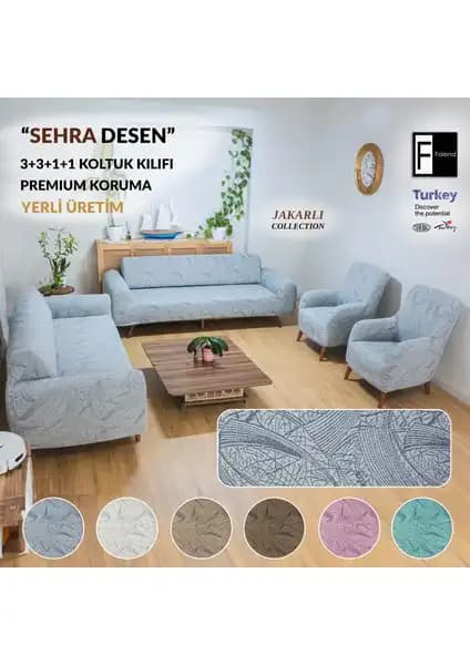 Faiend Antrasit ve Sehra Desen Koltuk Kılıflarının Detaylı Karşılaştırması 2