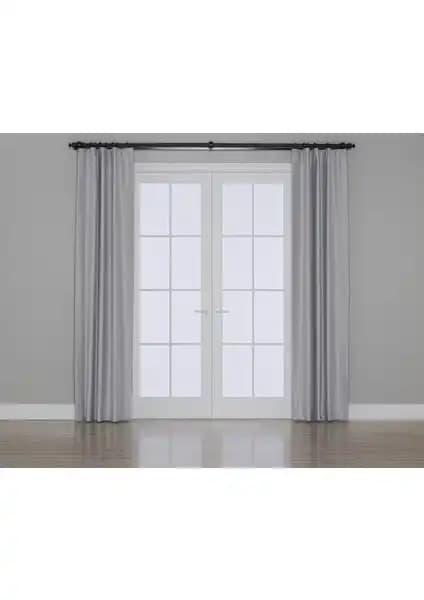 Gauze Fabric Design Blackout ve Taç Antrasit Blackout Perde Karşılaştırması 1