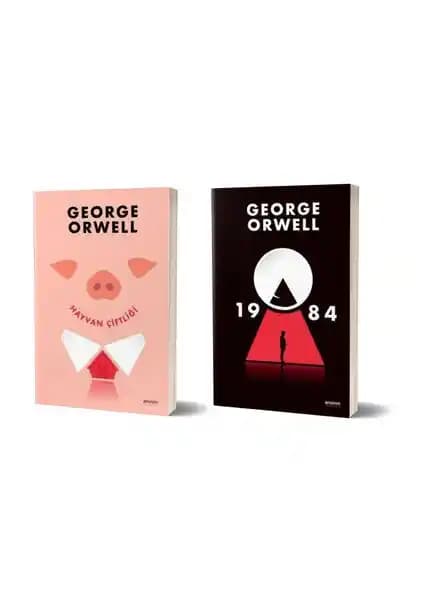 George Orwell'in 1984 ve Hayvan Çiftliği Kitap Seti Edebi ve Toplumsal Analizler İçerir