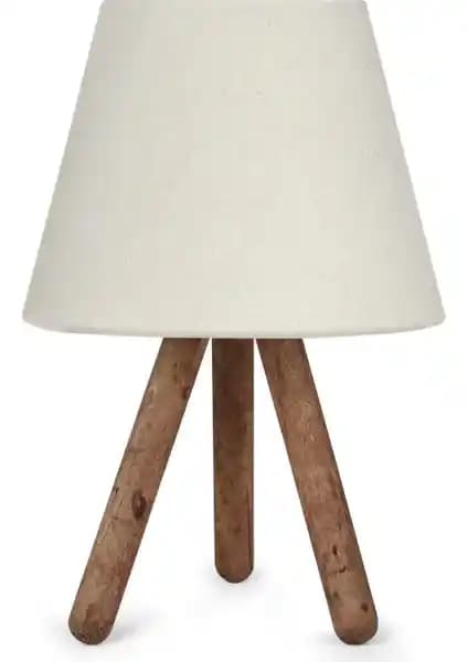 Homing Kumaş Üç Ayaklı Ahşap Abajur ve Vivido Dora Modern Yatak Odası Abajur Karşılaştırması