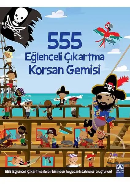 Korsan Temalı Çocuklar İçin Eğlenceli ve Öğretici Çıkartma Kitabı