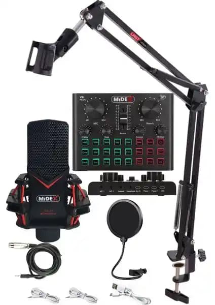 Midex GMX-1 Record Set ile Profesyonel Ses Kaydı ve Yayın Deneyimi Sağlama