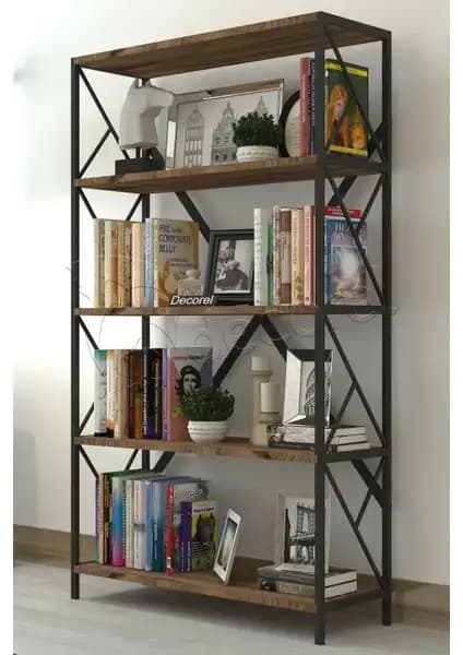 Morpanya Dekoratif 5 Raflı Kitaplık ve Wood House Eftelya Kitaplık Karşılaştırması 1