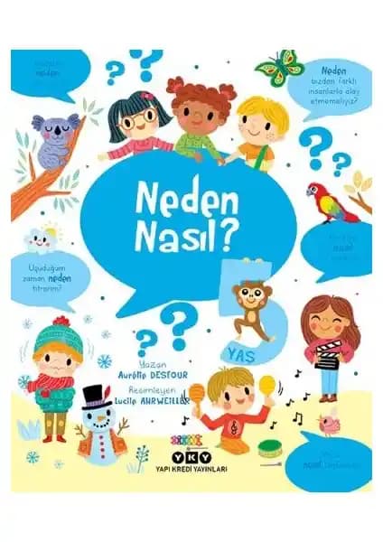 Neden Nasıl? 5 Yaş İçin Çocuk Merakını Destekleyen Eğitici Kitap
