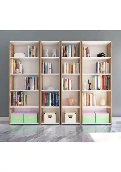 Nur Mobilya 4'lü ve 5'li arkalıklı kitaplıkların detaylı karşılaştırması