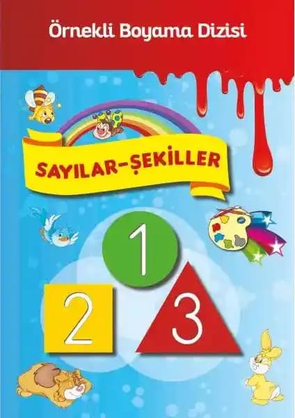 Parıltı Yayınları Sayılar ve Şekiller Boyama Kitabı Çocuklar İçin Eğitim ve Eğlence Araçları