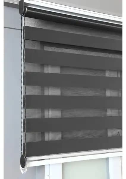 Perde Modelleri Karşılaştırması: Siyah ve Antrasit Zebra Stor Perde Seçenekleri 2