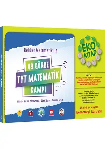 Rehber Matematik Tonguç Akademi 49 Günde TYT Matematik Kampı Ekonomik ve Detaylı Eğitim Seti