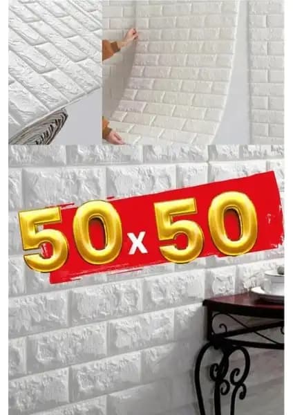 Renkli Duvarlar 50X50 cm ve Siyah Kendinden Yapışkanlı Duvar Paneli Karşılaştırması 1