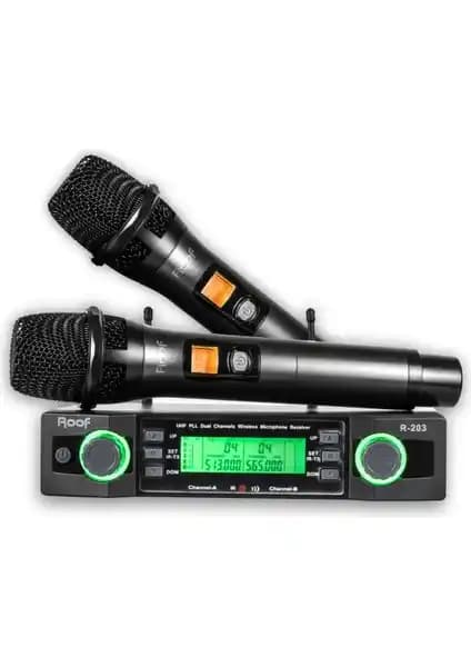 Roof R-203 (EL+EL) 2 Kanal UHF Kablosuz Mikrofon Teknik Özellikleri ve Kullanım Alanları