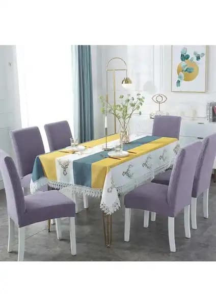 Sera Home İpek Kadife ve Tuchmall Sandalye Örtüsü Karşılaştırması 2