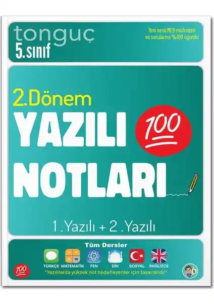 Tonguç Akademi 5. Sınıf Yazılı Notları 2. Dönem 2025 Güncel Eğitim Kaynağı