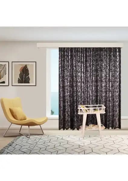 Tül Perdeler Karşılaştırması: Cortibo Eko 8020 ve Perhal Siyah Desen Ürünleri 2