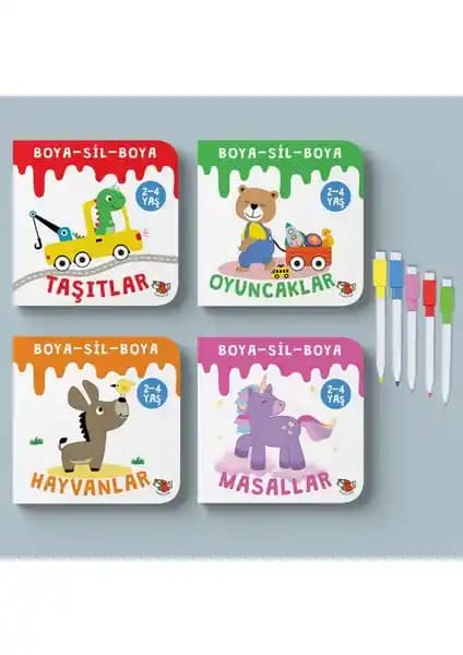 Uçan Kitap Boya-Sil-Boya Seti: Çocukların Yaratıcılığını Destekleyen Pratik ve Dayanıklı Sanat Seti