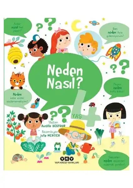 Yapı Kredi Yayınları'nın 4 Yaş İçin Neden Nasıl? Kitabı Günlük Hayat ve Öğrenmeyi Destekler
