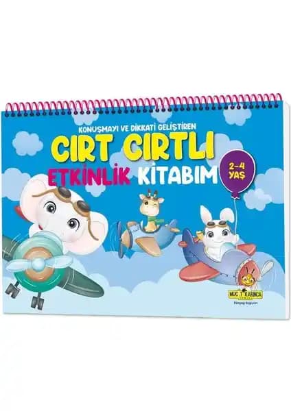 Yükselen Zeka Cırt Cırtlı Etkinlik Kitabım 2-4 Yaş Çocuklar İçin Eğlenceli ve Eğitici Kaynak