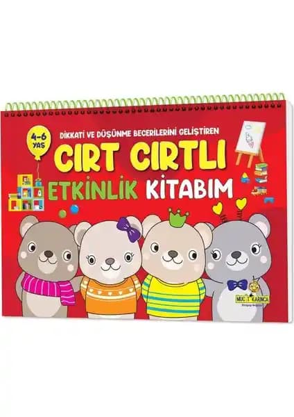 Yükselen Zeka Cırt Cırtlı Etkinlik Kitabım 4-6 Yaş Çocukların Gelişimine Katkı Sağlayan Eğitim Kaynağı