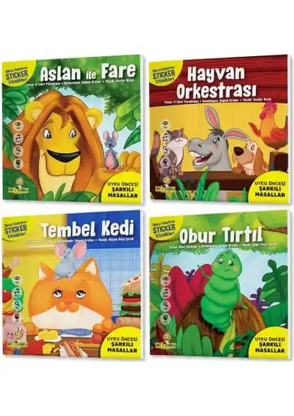 Yükselen Zeka Yayınları 2+ Yaş İçin Uyku Öncesi Eğitici ve Eğlenceli Şarkılı Masallar Serisi