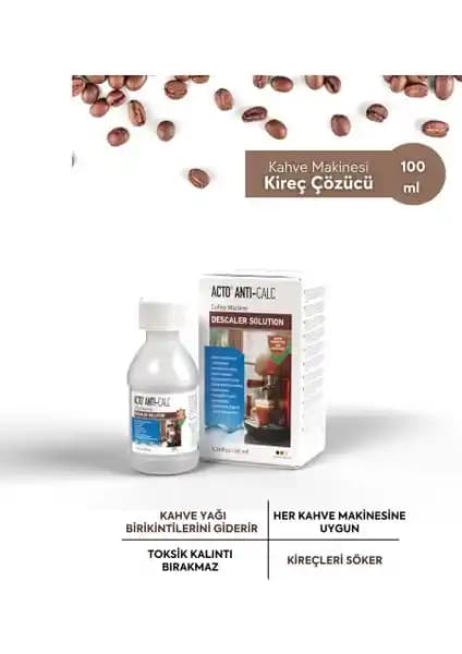 Acto Acto Anti-Calc 100 ml ile Kahve Makinesi Temizliği ve Bakımı İçin Güvenilir Çözüm