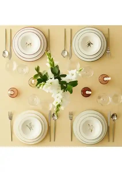 Bella Maison Garden 12 Parça 4 Kişilik Yemek Takımı: Estetik ve Dayanıklı Seramik Seti
