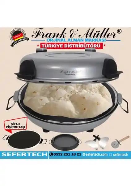 Frank & Müller Almanya Taş Fırın Gri: Pratik ve Otantik Lezzetler İçin Modern Mutfak Aleti