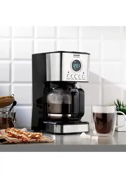 Schafer Brew Master Filtre Kahve Makinesi-Inox: Şık Tasarım ve Geniş Kapasiteyle Kahve Keyfi