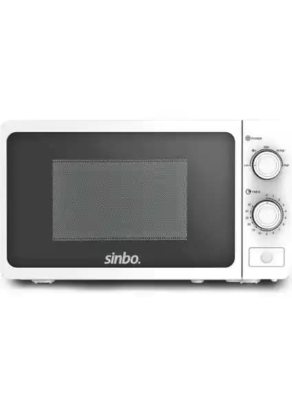 Sinbo Smo 3676 Beyaz Mikrodalga Fırın 20L kapasite ve 700W güç ile kullanışlı ve şık tasarım