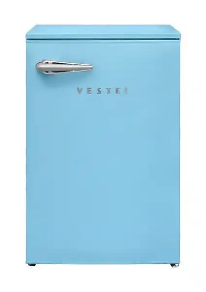Vestel Retro SB14011 Düş Mavisi Mini Buzdolabı Estetik ve Fonksiyonel Kullanım İmkanı