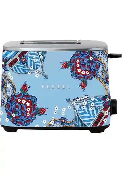 Vestel ve Aslı Filinta iş birliğiyle Retro Düş Mavisi Çini Ekmek Kızartma Makinesi