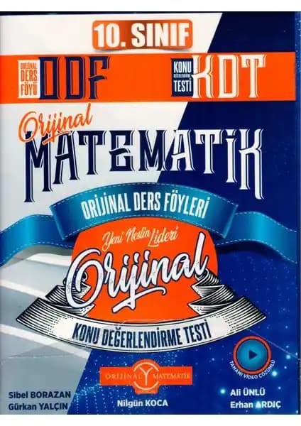 10. Sınıf Matematik ODF KDT Seti Güncel Müfredat ve Taşınabilirlik Özellikleriyle