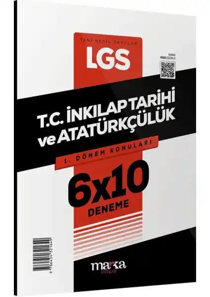 2025 LGS 1. Dönem Konuları İçin Marka Yayınları Tarafından Hazırlanan 6 Deneme