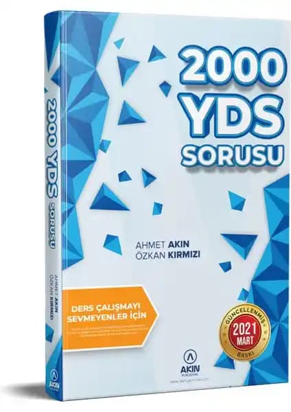 Akın Yayıncılık 2000 YDS Sorusu - Ahmet Kitabı Sınava Hazırlık İçin Kapsamlı Kaynak