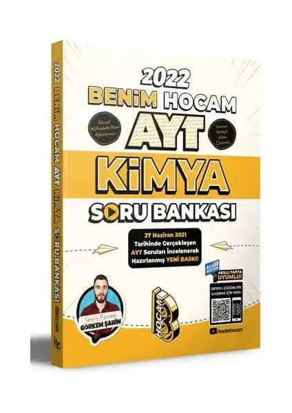AYT 2022 Kimya Soru Bankası Benim Hocam Yayınları ile Etkili Sınav Hazırlığı