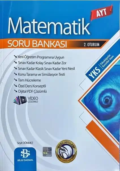 AYT 2023 Matematik Soru Bankası Bilgi Sarmal Yayınları En Güncel ve Güvenilir Kaynak