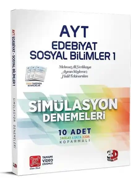 AYT Edebiyat ve Sosyal Bilimler İçin Kapsamlı 10'lu Simülasyon Denemeleri Seti