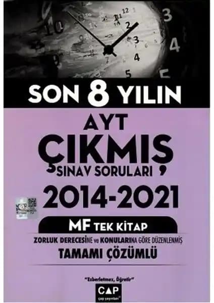 AYT MF Tek Kitap Son 9 Yılın Çıkmış Soruları - Güncel ve kapsamlı soru bankası