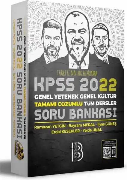 Benim Hocam Yayınları 2022 KPSS Genel Yetenek ve Genel Kültür Tamamı Çözümlü Soru Bankası