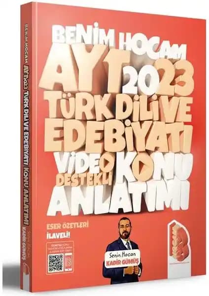 Benim Hocam Yayınları 2023 AYT Türk Dili ve Edebiyatı Video Destekli Kaynak İncelemesi