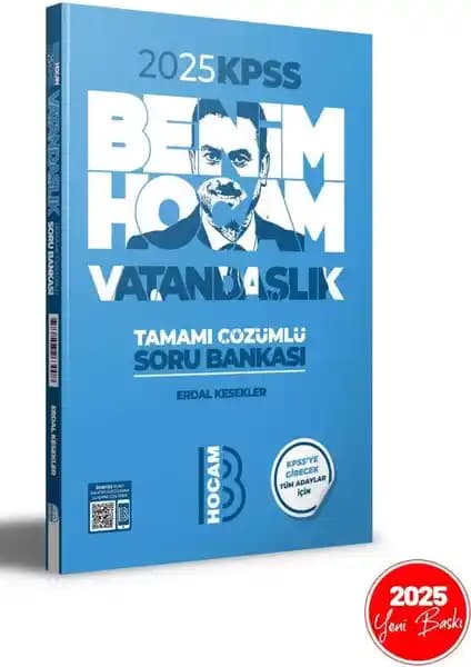 Benim Hocam Yayınları 2025 KPSS Vatandaşlık Tamamı Çözümlü Soru Bankası Sınava Hazırlık İçin Güncel ve Detaylı Kaynak