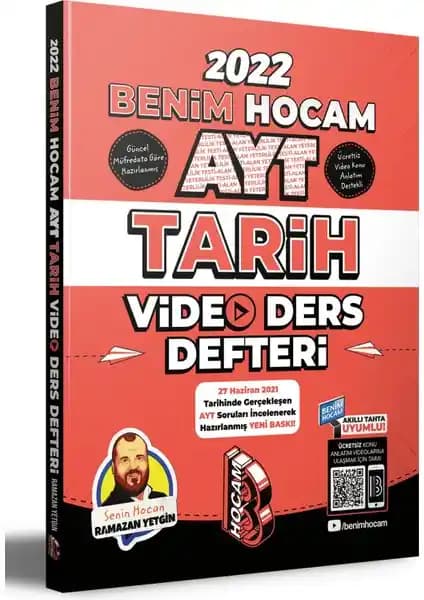 Benim Hocam Yayınları AYT 2022 Tarih Video Ders Defteri Öğrenciler İçin Kapsamlı Bir Kaynak