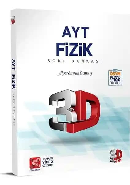 Çözüm Yayınları AYT 3D Fizik Soru Bankası Güncel ve Kapsamlı Çalışma Kaynağı