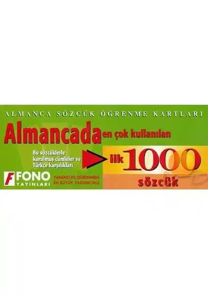 Fono Almancada İlk 1000 Sözcük Kartları ile Temel Dil Öğrenme Aracı