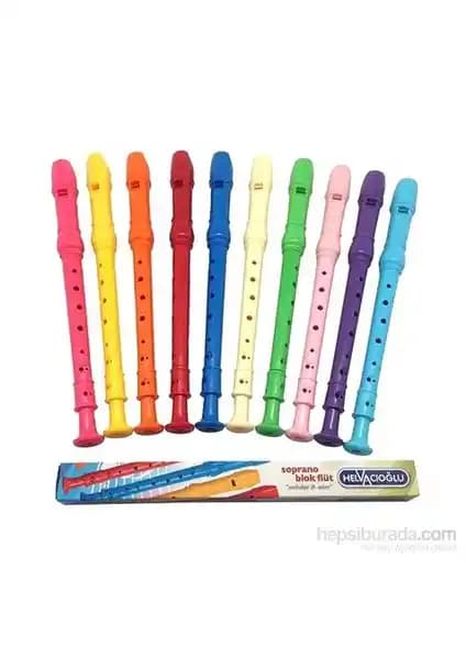 Helvacıoğlu 1000 Blok Flüt Kırmızı: Çocuklar ve Yeni Başlayanlar İçin Uygun Müzik Enstrümanı